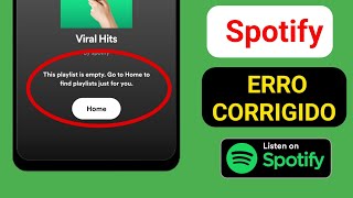 como consertar spotify esta playlist está com problema vazio  Esta playlist está vazia [upl. by Lowry]