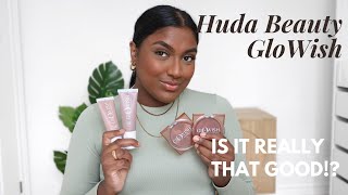 GLOWISH HUDA BEAUTY IS IT REALLY THAT GOOD FIRST IMPRESSION [upl. by Yvette]