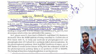 Part 14  Photorespiration Photosynthesis in higher plants class 11th Biology Ncert lines by line [upl. by Harmon]