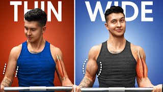 How to Grow Your Biceps WIDTH Nobody Does These [upl. by Lleksah]