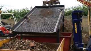 VIDEO 1 TESTTRIAL RUN NEW DEMO SOIL WASTE SCREENER UPRATED MK3 MODEL [upl. by Ellehcyt]