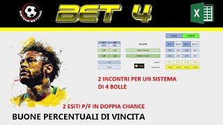 Software scommesse calcio – BET 4 [upl. by Elleret]