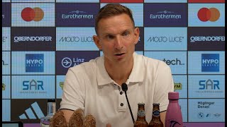 Pressekonferenz mit FC Red Bull SalzburgTrainer Pepijn Lijnders nach dem Sieg beim LASK [upl. by Accalia]