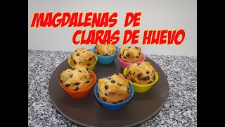 MADALENAS DE CLARAS DE HUEVO COCINA CON PILAR [upl. by Gerry]