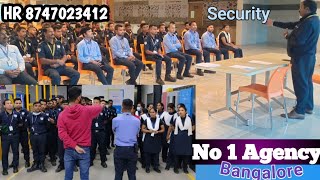 Bangalore No1 security Agency  सैलरी लगभग 25000। Security guard job  Security vacancy [upl. by Ahsinert]