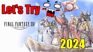 Lets Try Final Fantasy XIV FF14 in 2024 [upl. by Albers]