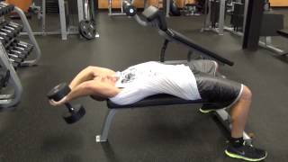 How to Dumbbell Pullovers on Bench [upl. by Ahsain]