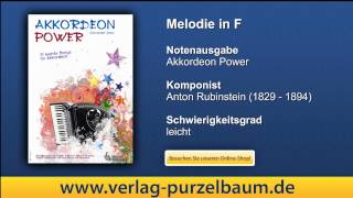 Melodie in F Anton Rubinstein aus Akkordeon Power [upl. by Ancalin]