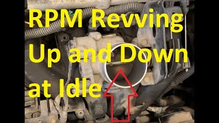 Causes When Engine RPM Revving Up and Down at Idle While Parked or Stopped [upl. by Anafetse578]