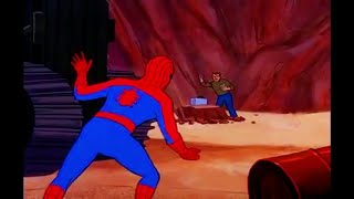 Spiderman vs Sandman animation sand of time 1967 [upl. by Noseyt918]