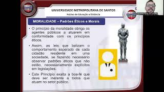 Aula ao Vivo Orç Púb e Exec Orçamentária e Financeira  Tema Princípios da Administração Pública [upl. by Poland]