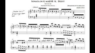 Scarlatti D Sonata in G major K deest [upl. by Nyrad672]