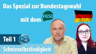 Das Spezial zur Bundestagswahl Teil 1 Scheinselbständigkeit [upl. by Aelanej165]