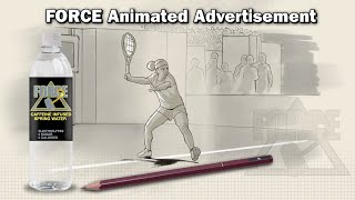 Force Sports Spring Water Animated Ad [upl. by Dennet]