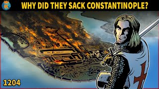 Why did the Crusaders sack Constantinople in 1204 [upl. by Yrrab]