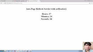 26 Auto Page Refresh Servlet with setHeader  Adv Java Servlet programming Tutorial  advance java [upl. by Nehemiah]