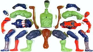 Assemble Toys  SpiderMan Captain America Hulk Smash Vs Sirenhead  Avengers Superhero Toys [upl. by Adrial]