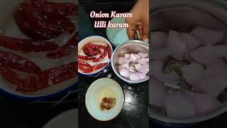 Ulli Karam  Onion Karam shorts ytshorts quickrecipe [upl. by Kapeed]