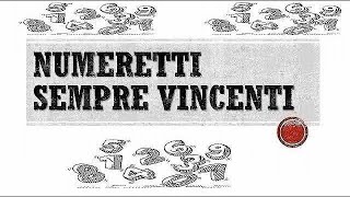 TABELLA NUMERETTI VINCENTI DICEMBRE 2024 [upl. by Ahsilac663]