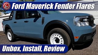 Air Design Fender Flares for 20222024 Ford Maverick Unbox Install Product Review [upl. by Lovash196]