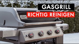 GASGRILL RICHTIG REINIGEN   WEBER GENESIS II  Folge 38 [upl. by Ellekram]