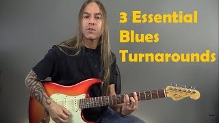 3 Essential Blues Turnarounds  GuitarZoomcom  Steve Stine [upl. by Marilyn]