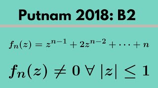 Putnam Exam  2018 B2 [upl. by Kala227]