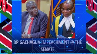 🔴 LIVE   The Senate Impeachment Hearing  HE Deputy President Rigathi Gachagua [upl. by Ertha52]