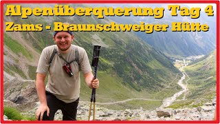 4 Etappe Zams  Braunschweiger Hütte  E5Alpenüberquerung [upl. by Eiliak]