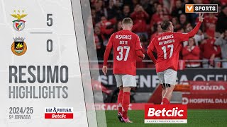 Resumo Benfica 50 Rio Ave Liga 2425 9 [upl. by Eirol992]