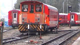 052 St Moritz amp Pontresina Stations Bahnhof  REOS  Filmed in 2003 [upl. by Myer]