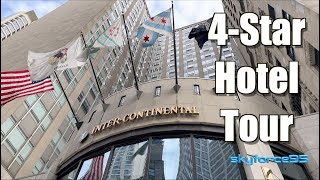 Intercontinental 4 star Hotel at Magnificent Mile Chicago IL Tour [upl. by Tireb]