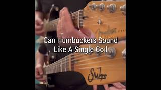 Can Humbucker pickups sound like Single Coils Fender Stratocaster vs Suhr Alt T Pro [upl. by Oiromed]