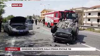 Ennesimo incidente sulla strada statale 106 [upl. by Dielu]