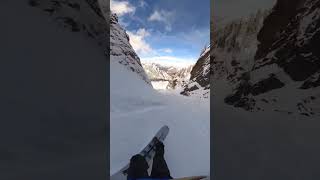 679 MPH on a splitboard 🤯🏎💨 shorts snowboarding splitboarding R Max Djenohan [upl. by Kutzenco]