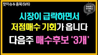 시장 급락으로 저점매수 기회가 발생하고 있는 매수 후보 ‘3개’ [upl. by Clarisa]