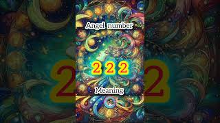 Angel number 222 meaning hindi angelnumbers shorts [upl. by Hnad878]