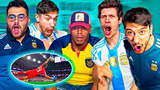 Argentina 1 4 vs Ecuador 1 2  Reacciones de Amigos  Copa América 2024 [upl. by Lekram542]