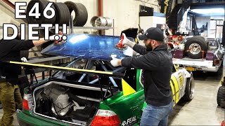 Turbo E46 Weight Savings  Lexan Window Install [upl. by Moreland]