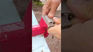 DIY plumbing basics How to make a reliable clamp for repairing damaging pipe yourself shorts tips [upl. by Etteluap]