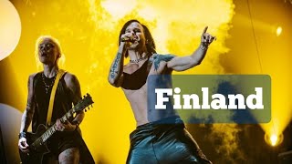 The Rasmus  Jezebel Finland  Eurovision 2022 1st Rehearsal [upl. by Alegnad]