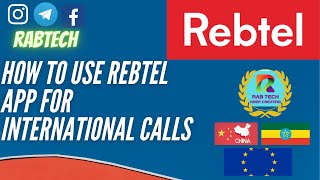 how to use Rebtel app for international calls [upl. by Anehs]