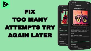 How To Fix And Solve Too Many Attempts Try Again Later On Musicolet Music Player App  Easy Fix [upl. by Vowel792]