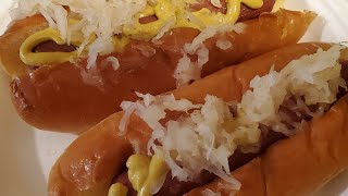 Air Fryer Tuesdays Sauerkraut Hot Dog [upl. by Schoof]