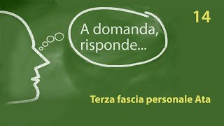 Graduatorie Terza Fascia Ata cambio provincia servizio civile e altre info utili [upl. by Odlavu]