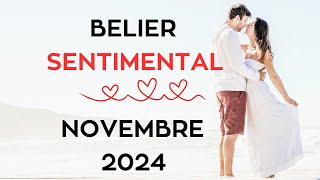 Bélier ♈️ Tirage Sentimental Novembre 2024 [upl. by Cacka]