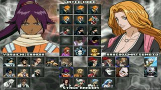 Bleach Mugen 2010  Character Selection Screen  Gameplay [upl. by Akimat576]