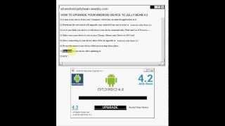 How to Upgrade Android Icecream Sandwich to Jelly Bean 42 [upl. by Ferris]