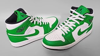 Laces Styles Jordan  How to new bar lace jordan 1 mid [upl. by Trueman185]