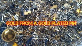 Gold Recovery From Gold Plated PinsGold Recovery Electronics Waste Motherboard Connectors [upl. by Sihtnyc]